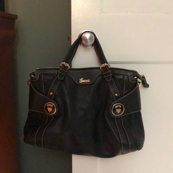 Authentic Gucci Leather  handbag - Picture 1 of 4
